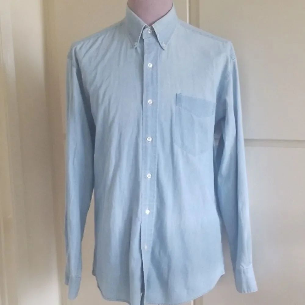 Chaps Ralph Lauren Lightwash Denim Shirt,16,34/35